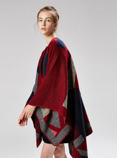 Diamond Mud Dots Gradually Cashmere Jacquard Shawl