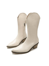 Retro Side Zipper Center Tube Pointed Rider Boots