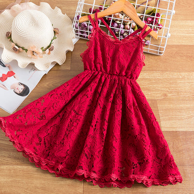 Fancy Flower Lace Toddler Princess Dress