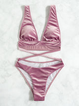 Sexy One-piece Deep V Neck Beach Bikini