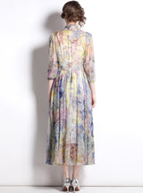 Color Chiffon Holiday Beach Dress