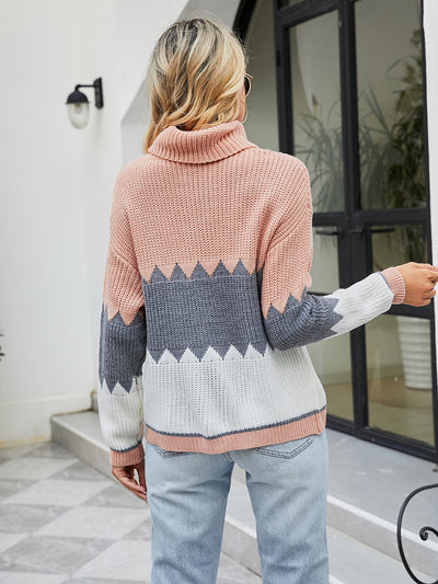 Women Pullover Lapel Sweater