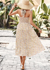 Bohemia Tube Top Floral Dress