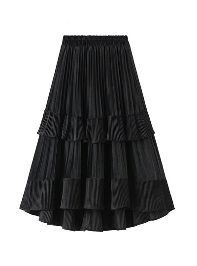 Thickened Golden Velvet Irregular skirt