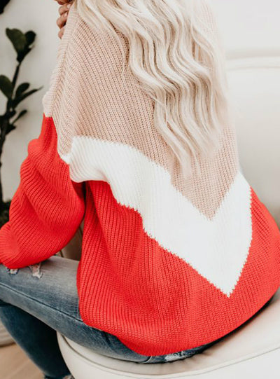 Loose Knitted Sweater Women Jumpers Long Sleeve
