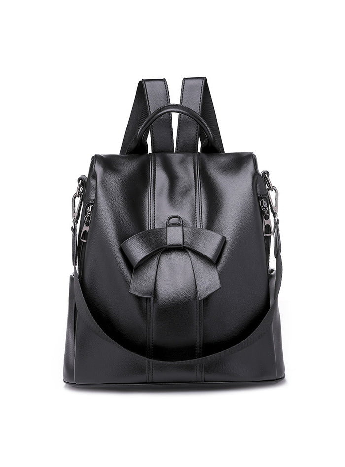 Women Retro PU Leisure Backpack