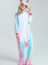 Rainbow Unicorn Costume Pajamas Sleepwear Onesie