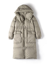 Loose Hooded Long Padded Down Jacket