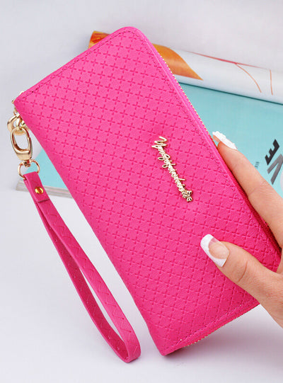 Long Ladies Korean Zipper Ladies Wallets Card Holder