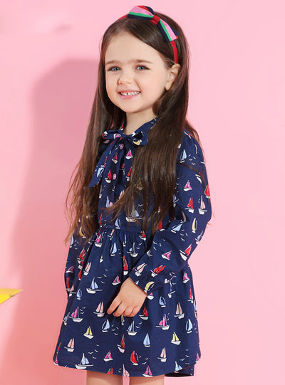 2018 Brand Printing Princess Dress Autumn Style 