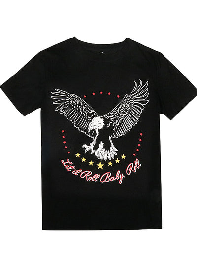 Printed Short Sleeve Pullover T-shirt