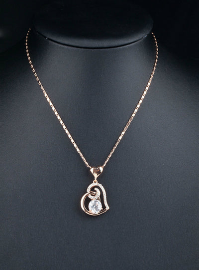 Crystals Heart Pendant for Valentine's Day Gift