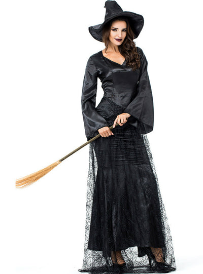 Black Cobweb Witch Role Plays Women Cosplay