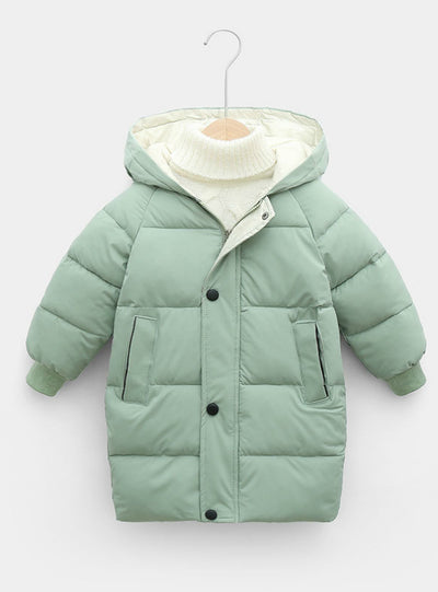 Children's Down Coat Winter Teenage Girls Cotton-padded