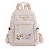 Embroidered Oxford Cloth Outdoor Backpack