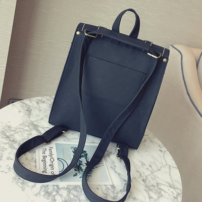 Retro Diagonal Shoulder Bag Double Buckles