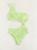 One Shoulder Strap One Piece Bikini