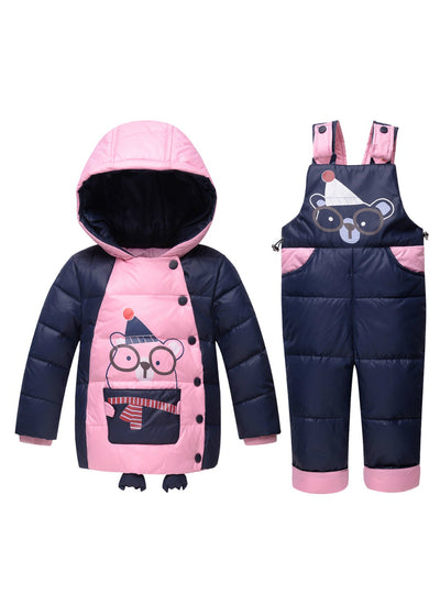 Winter Boys Girls Down Jackets Kids Snowsuit