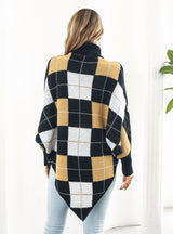 Turtleneck Bat Sleeve Loose Cloak Sweater