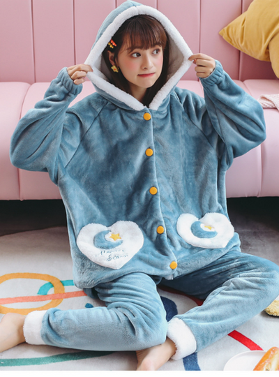 Flannel Pajamas Women's Autumn And Winter