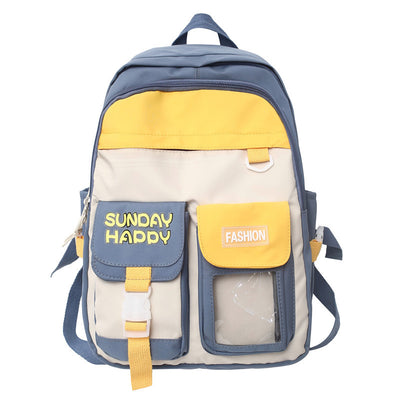 High-capacity Nylon Backpack for Girls