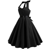Retro Sleeveless Neck Sexy Dress