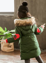 Middle Length Cotton-Padded Children's Jacket