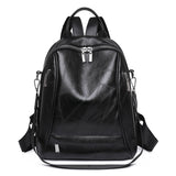 PU Outdoor Travel Leisure Soft Leather Retro Backpack