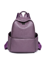 Pu Soft Leather Lightweight Waterproof Outdoor Backpack