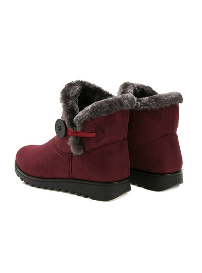 Winter Women Boots Flock Warm Ankle Snow Boots