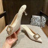 Thin-heeled Pointed Shallow Slipper