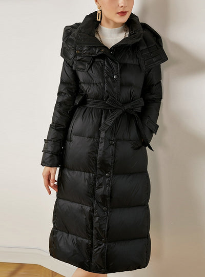 Women's Slim and Extended Coat Long Down Jacket