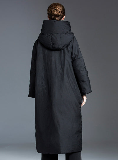 Women's Long White Duck Down Jacket