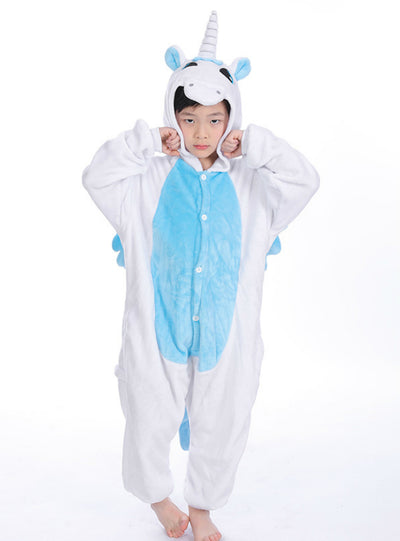Kids Boys Girls Pink Unicorn Onesie Cosplay Animal 