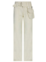 Light-colored straight pockets jeans pants