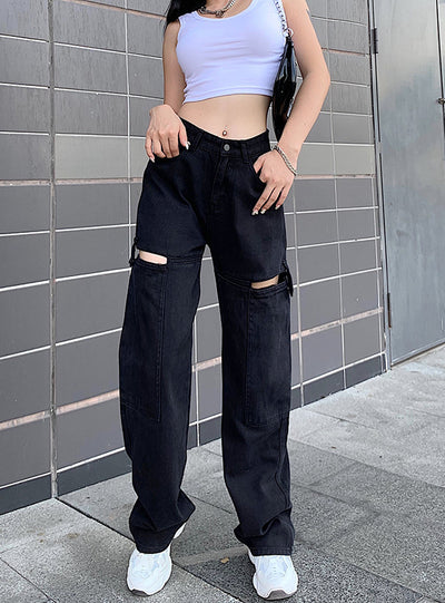 Loose Trousers High Waist Pant