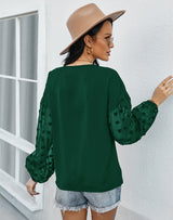 Long Sleeve Casual Stitching Top