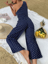 Point Micro-horn Long Pants Jumpsuit