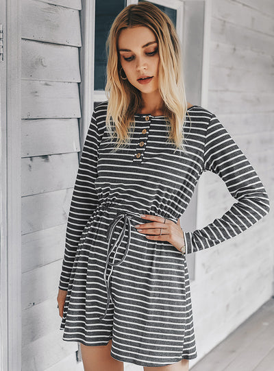 Women Summer Striped Jumpsuit