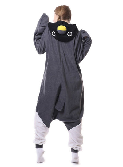 Gray Penguin Onesie Pajama Animal Onesie Sleepwear