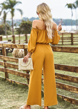 Tube Top Wide Leg Trousers Suit