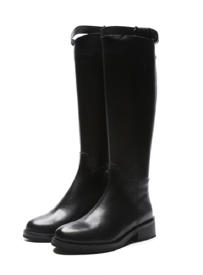 Women's Single Thick Heel High Tube Boots