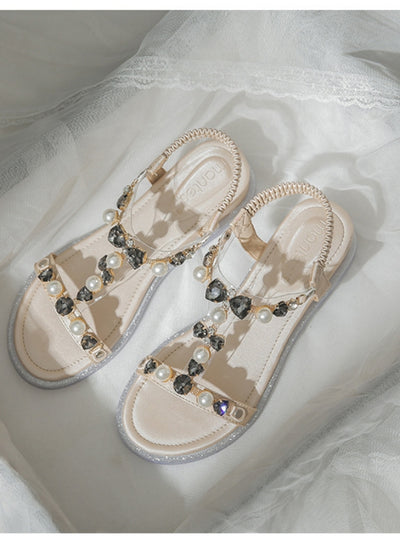 Rhinestone Leisure Beach Sandals
