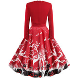 Halloween Printed Stitching Dress