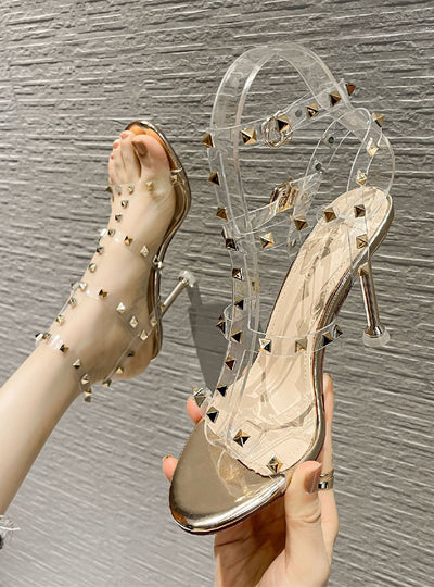 Women's Riveted Stiletto Heels