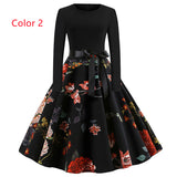 Casual Printed Long Sleeve Dress