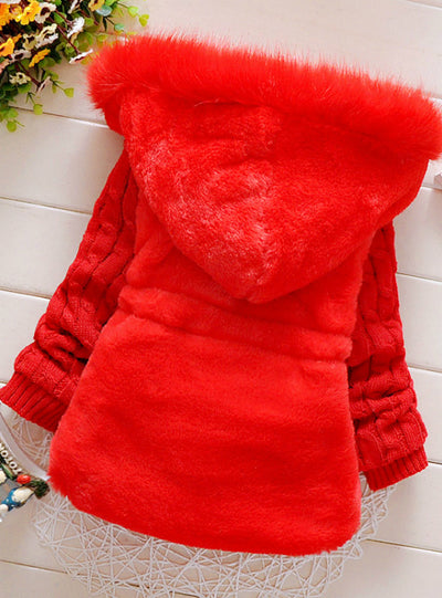Baby Girls Winter Autumn Cotton Warm Cotton Jacket Coat