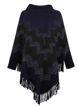 Loose Tassel Sweater Shawl Cloak