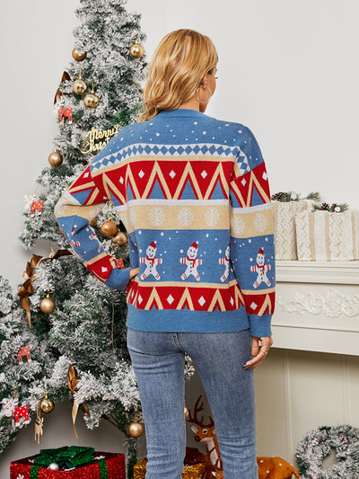 Snowflake Color Matching Christmas Day Sweater