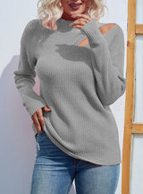 Solid Color Half-turtleneck Pullover Sweater